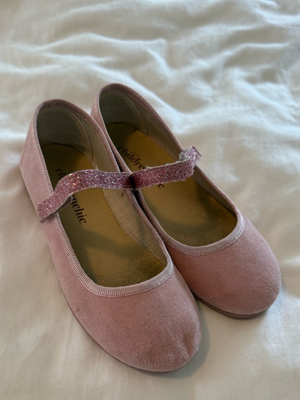 ChildrenChic Girl Pink Ballet Slippers- Size 29- US 12